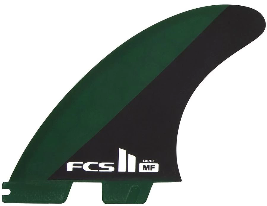 FCS II Mick Fanning PC Green Black Tri Fin Set 3 FCS II Mick Fanning PC Green Black Tri Fin Set
