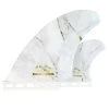 Asher Pacey: 5.55" Fibreglass Twin Fin Set - White Gold