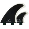 Asher Pacey 5.79" Twin Fin Set - Black Clear