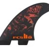 FCS II Filipe Toledo PC Athlete Series Accelerator Tri Fins Black Red -Best Surf Shop 605145