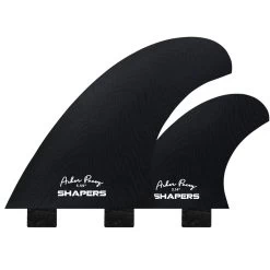 Asher Pacey 5.59" Twin Fin Set - Black