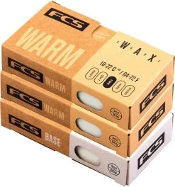 FCS Mixed 3 Pack Wax Basecoat And Warm