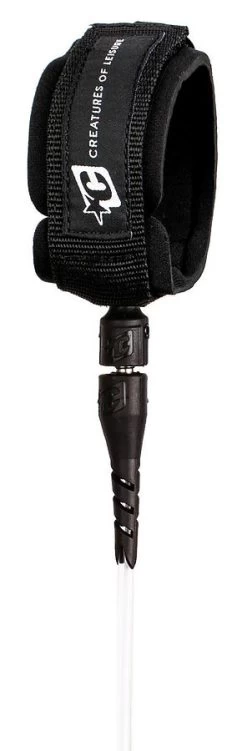 Creatures Of Leisure Icon Leash Clear Black -Best Surf Shop Iconclear 1