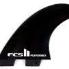 FCS II Performer Glass Flex Tri Set Black -Best Surf Shop PERFORMGF 1