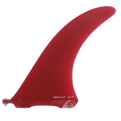 SALE: 10.5" Retro 69 Box Fin - Solid Red