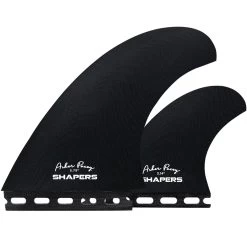 Asher Pacey 5.79" Twin Fin Set - Black