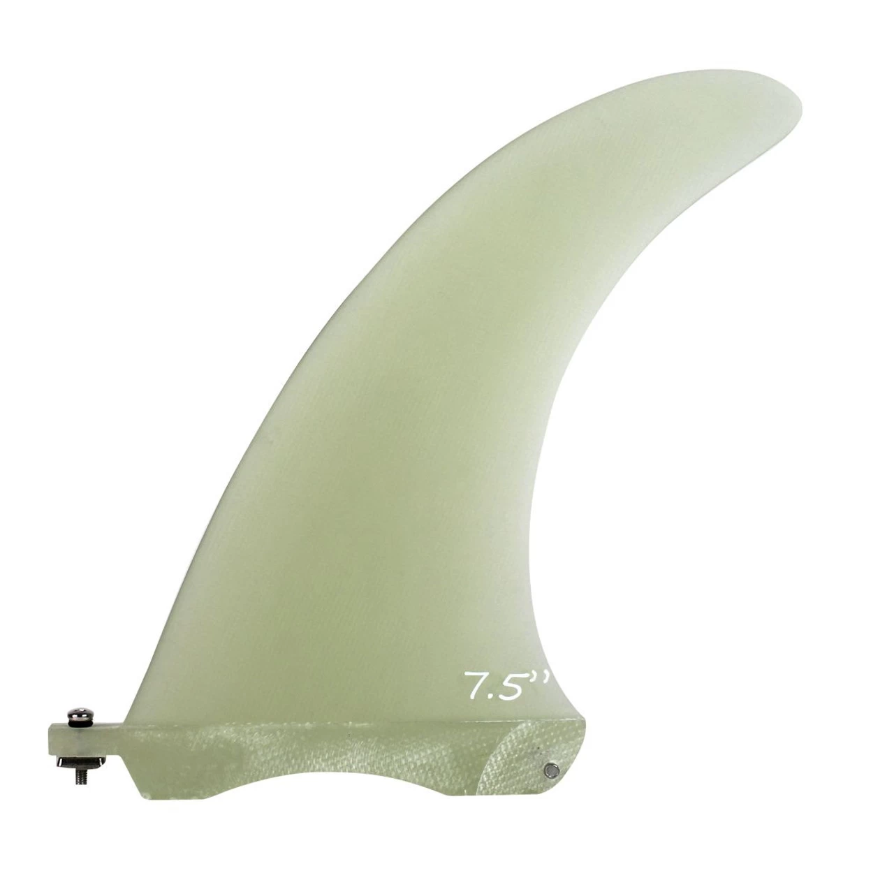 SALE: 7.5" Glass Box Fin - Translucent Natural 3 SALE: 7.5" Glass Box Fin - Translucent Natural