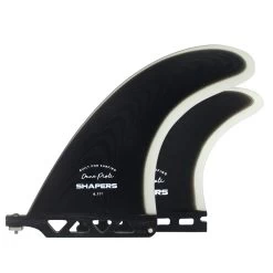 6.77" Dane Pioli Longboard Fin - Single Tab - Black Clear