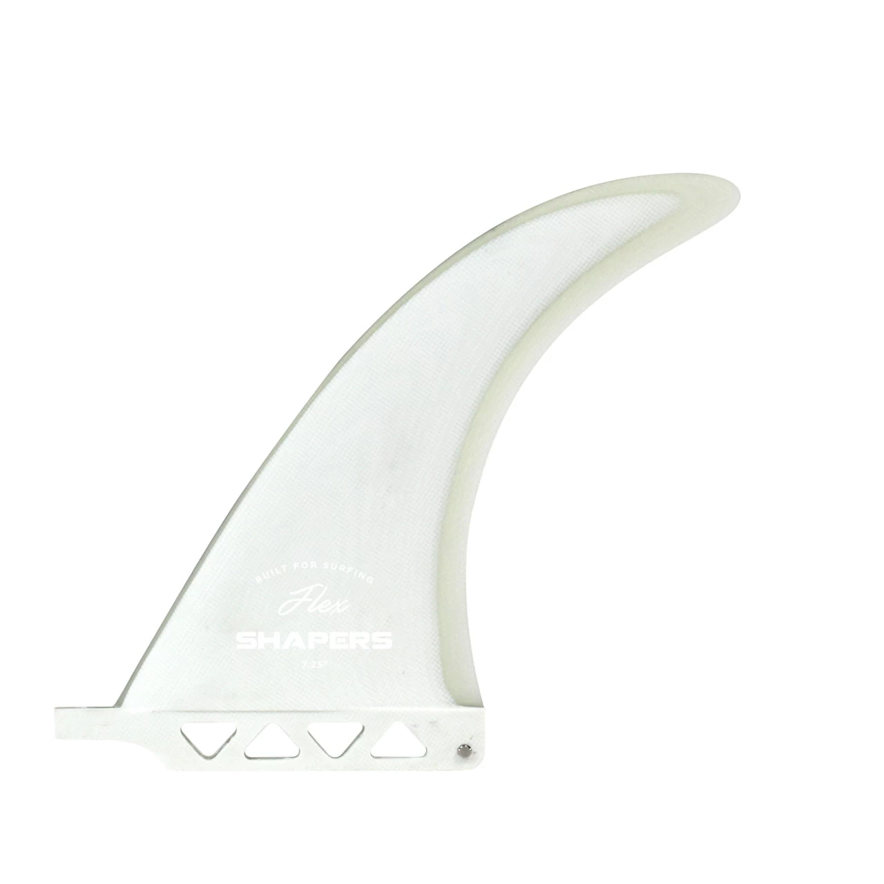 7.25" Flex Series Longboard Fin - White Clear 3 7.25" Flex Series Longboard Fin - White Clear
