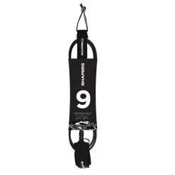 9Ft Longboard Leash Ankle : Black