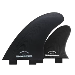 STFX Twin Fin Set- Black Fibreglass